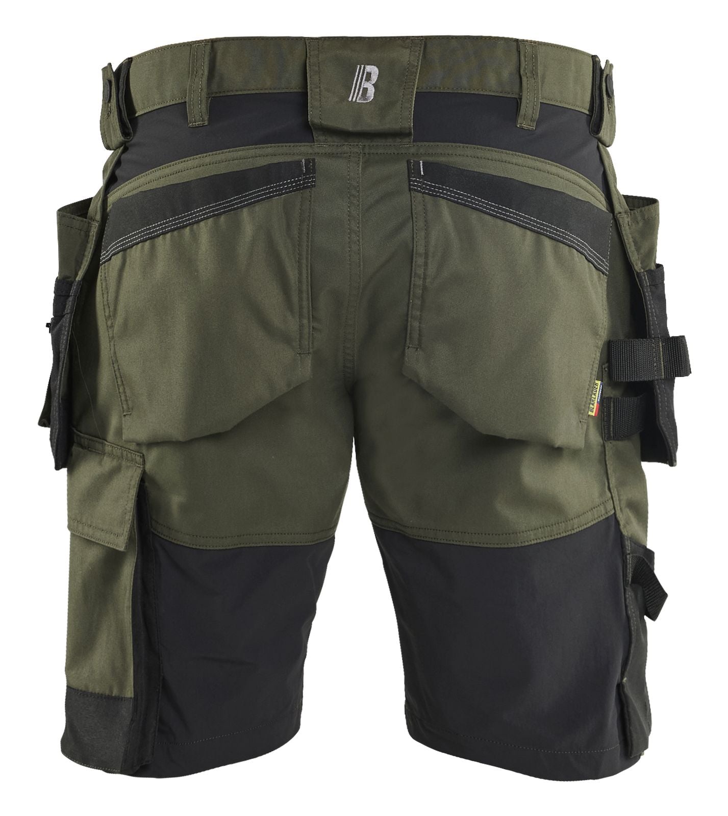 Blaklader Ambacht Shorts 17521832 2-weg stretch donker herfstgroen-zwart(4298)