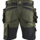 Blaklader Ambacht Shorts 17521832 2-weg stretch donker herfstgroen-zwart(4298)