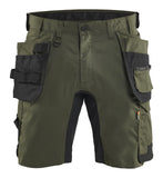 Blaklader Ambacht Shorts 17521832 2-weg stretch donker herfstgroen-zwart(4298)
