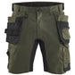 Blaklader Ambacht Shorts 17521832 2-weg stretch donker herfstgroen-zwart(4298)