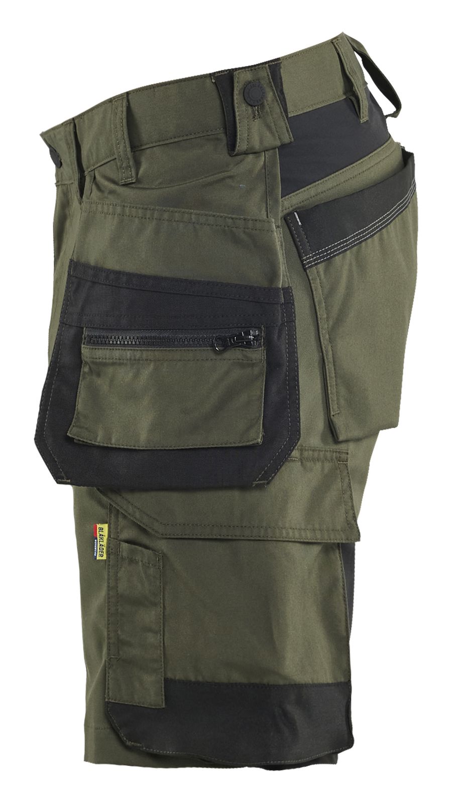 Blaklader Ambacht Shorts 17521832 2-weg stretch donker herfstgroen-zwart(4298)