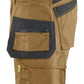 Blaklader Ambacht Shorts 17521832 2-weg stretch gereedschapszakken nougabruin-zwart(7699)