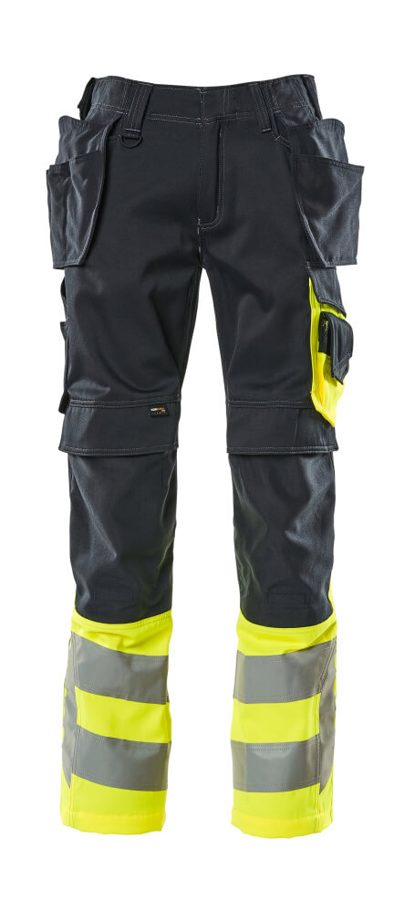 Mascot Safe Supreme Broeken 17531-860 donker marineblauw-fluo geel(01017)