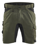 Blaklader Ambacht Shorts 17531832 2-weg stretch donker herfstgroen-zwart(4298)