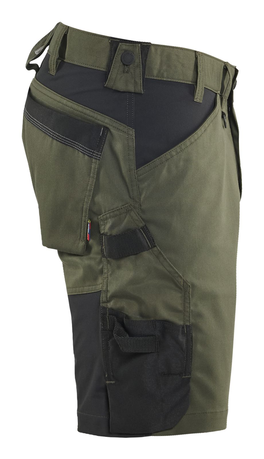 Blaklader Ambacht Shorts 17531832 2-weg stretch donker herfstgroen-zwart(4298)