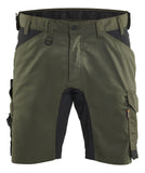 Blaklader Ambacht Shorts 17531832 2-weg stretch donker herfstgroen-zwart(4298)