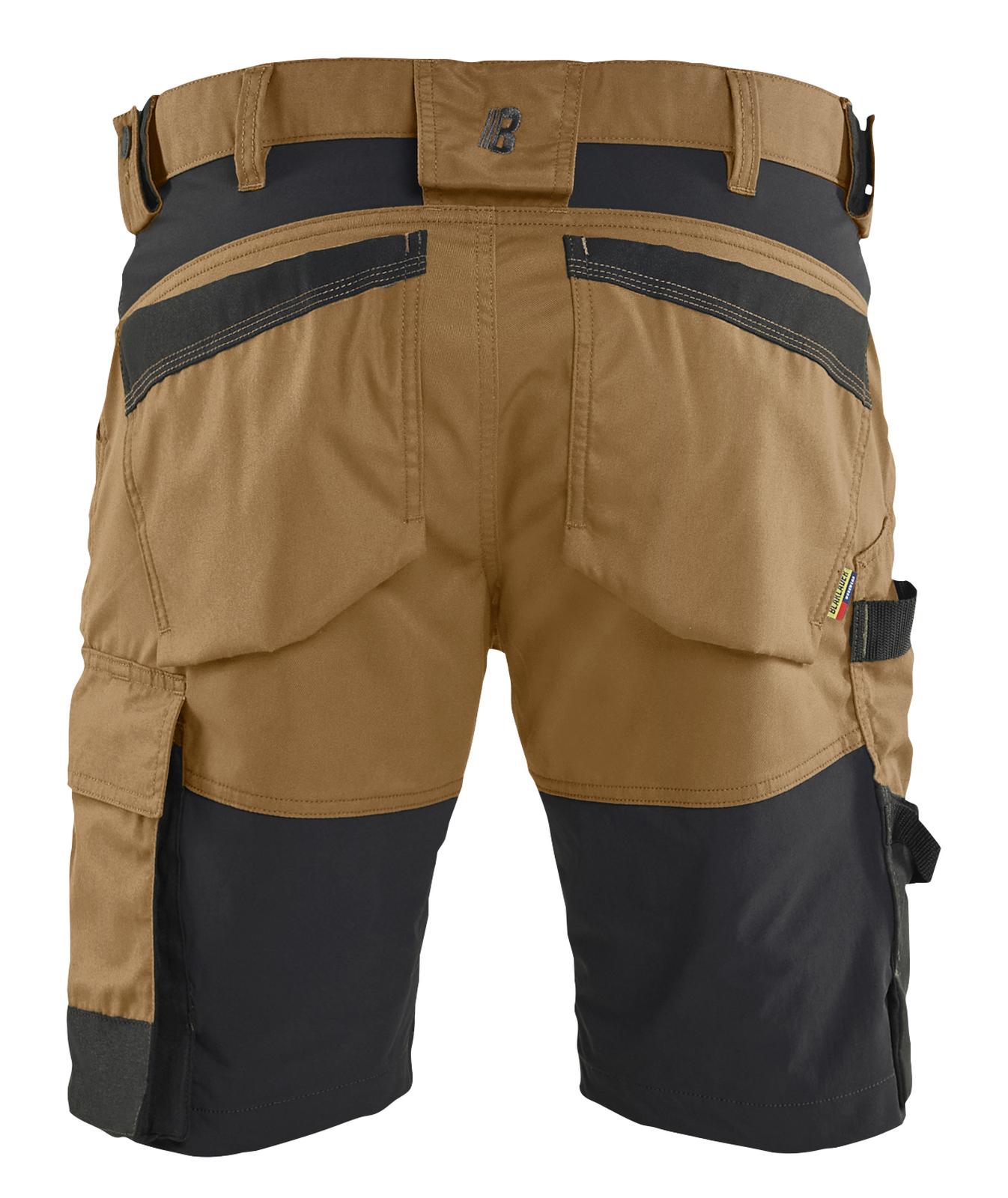 Blaklader Ambacht Shorts 17531832 2-weg stretch nougabruin-zwart(7699)