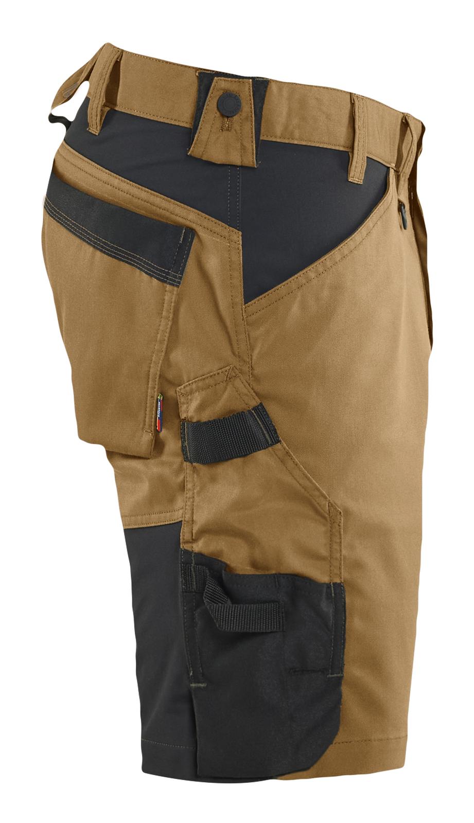 Blaklader Ambacht Shorts 17531832 2-weg stretch nougabruin-zwart(7699)