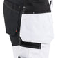 Blaklader Stukadoors/Schilders Shorts 17721832 gereedschapszakken stretch wit-zwart(1099)