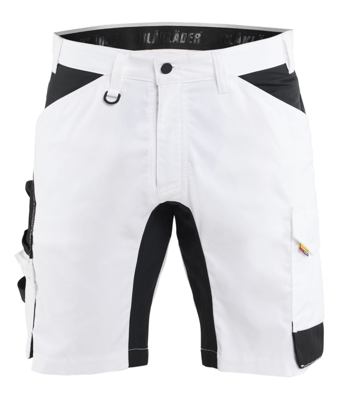 Blaklader Stukadoors/Schilders Shorts 17731832 gereedschapszakken stretch wit-zwart(1099)
