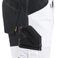 Blaklader Stukadoors/Schilders Shorts 17731832 gereedschapszakken stretch wit-zwart(1099)