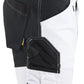 Blaklader Stukadoors/Schilders Shorts 17731832 gereedschapszakken stretch wit-zwart(1099)