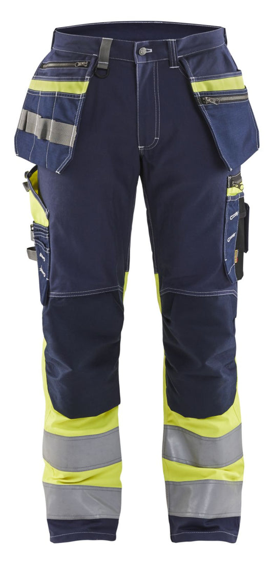 Blaklader Werkbroeken 17941370 marineblauw-fluo geel(8833)