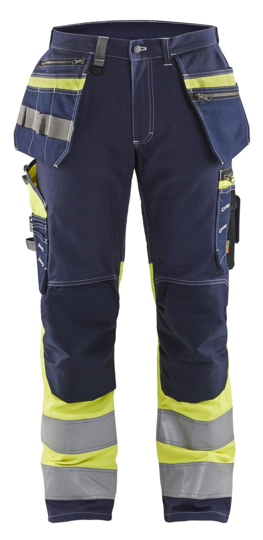 Blaklader Werkbroeken 17941370 marineblauw-fluo geel(8833)
