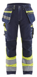 Blaklader Werkbroeken 17941370 marineblauw-fluo geel(8833)