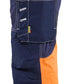 Blaklader High Vis Werkbroeken 17941370 stretch HiVis gereedschapszakken katoen marineblauw-oranje(8853)