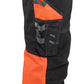 Blaklader High Vis Werkbroeken 17941370 stretch HiVis gereedschapszakken katoen zwart-fluo rood(9955)