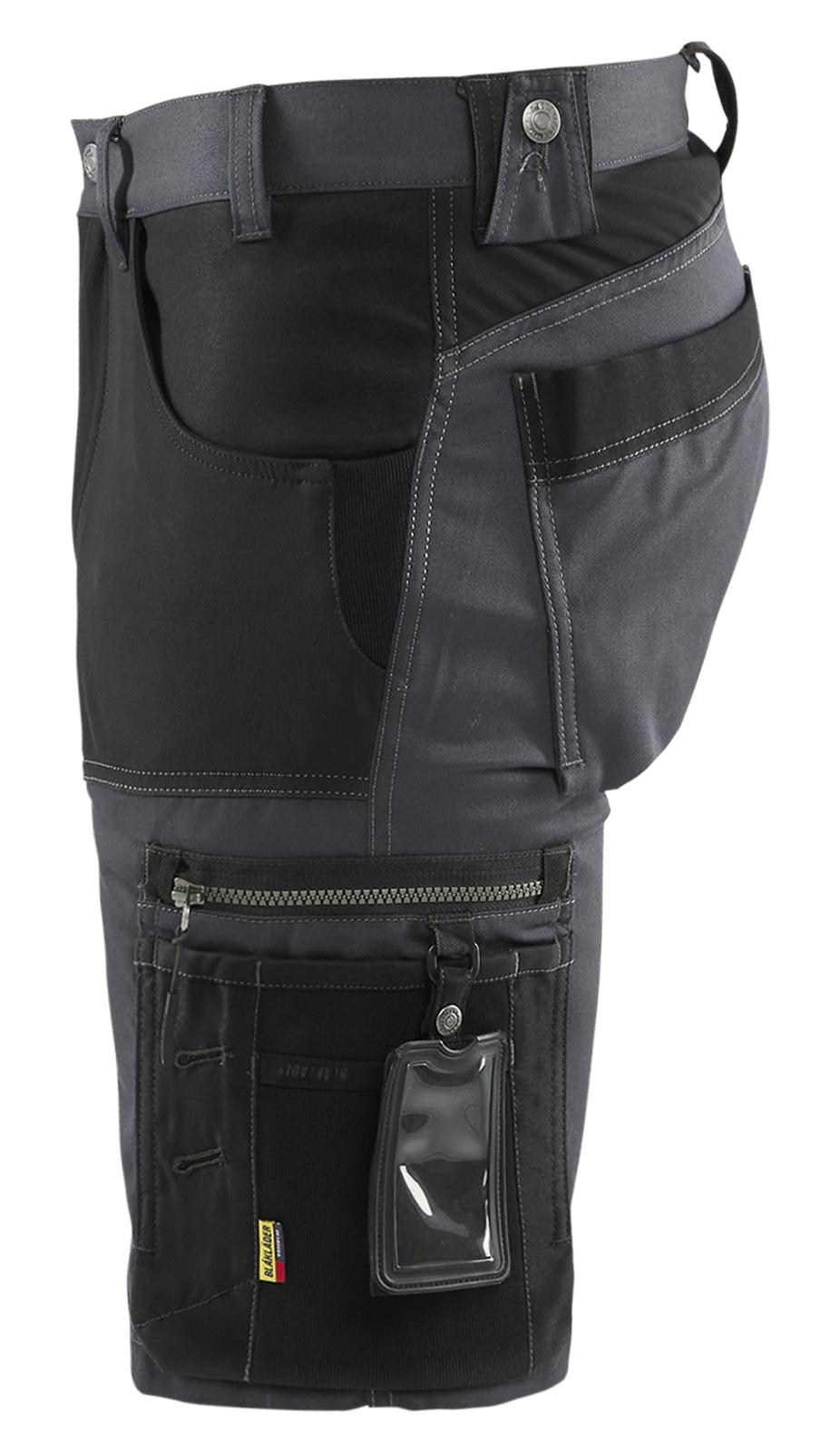 Blaklader shorts 17981860 stretch midden grijs-zwart(9699)