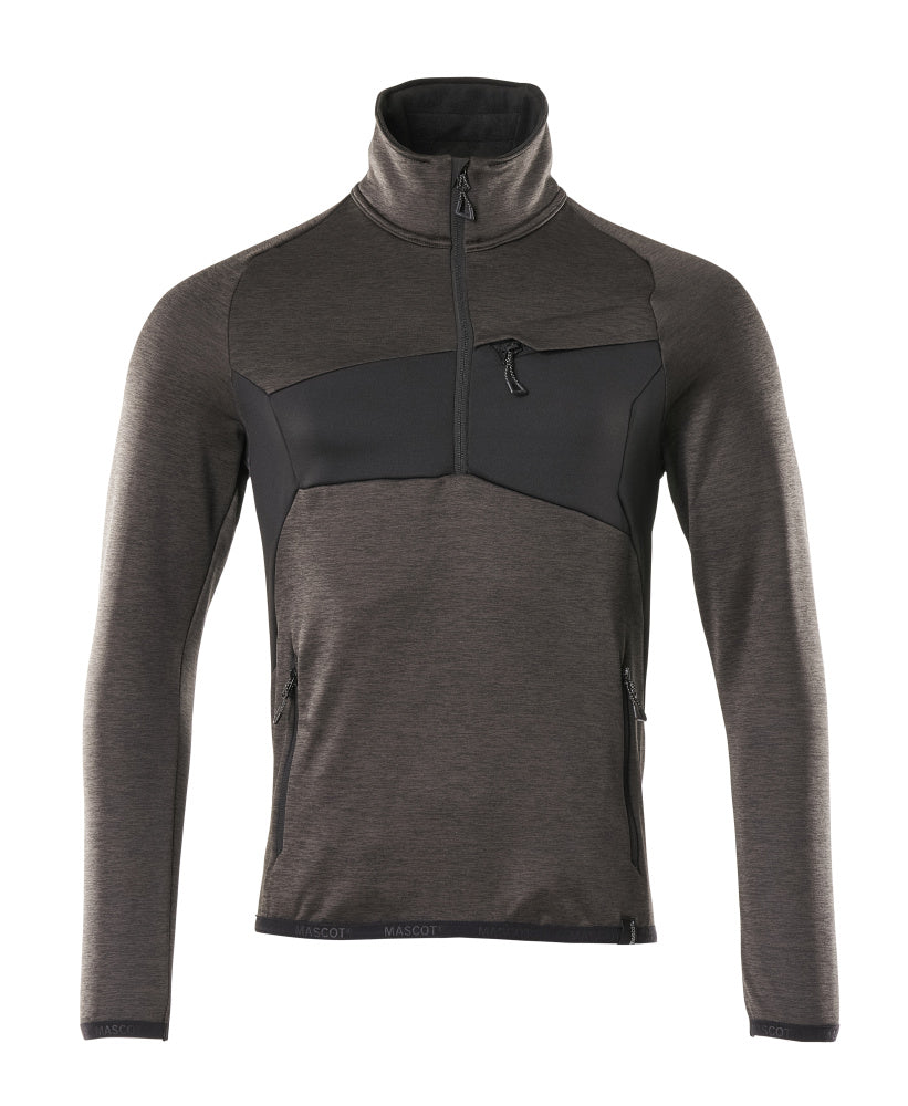 Mascot Accelerate Zipsweaters 18003-316 donker antracietgrijs-zwart(1809)