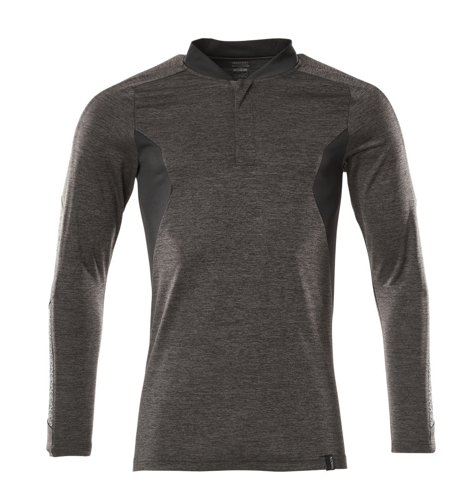 Mascot Accelerate Polosweaters 18081-810 donker antracietgrijs-melêe zwart(1809)