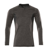 Mascot Accelerate Polosweaters 18081-810 donker antracietgrijs-melêe zwart(1809)