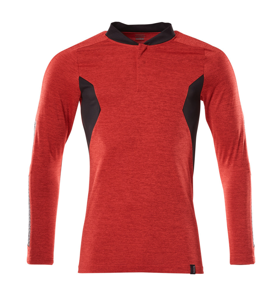 Mascot Accelerate Polosweaters 18081-810 signaalrood-melêe zwart(20209)