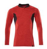 Mascot Accelerate Polosweaters 18081-810 signaalrood-melêe zwart(20209)