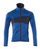 Mascot Accelerate Fleecetrui 18103-316 met rits helder blauw-donker marineblauw(91010)