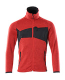 Mascot Accelerate Gebreide trui 18105-951 met rits signaalrood-zwart(20209)
