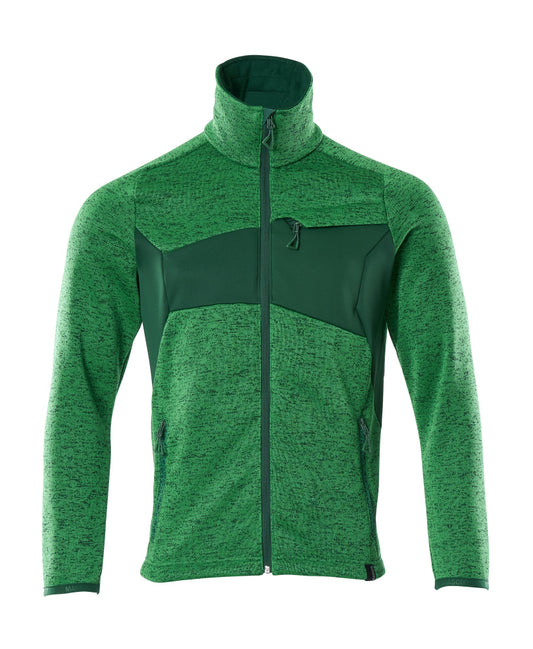 Mascot Accelerate Gebreide trui 18105-951 met rits helder groen-groen(33303)