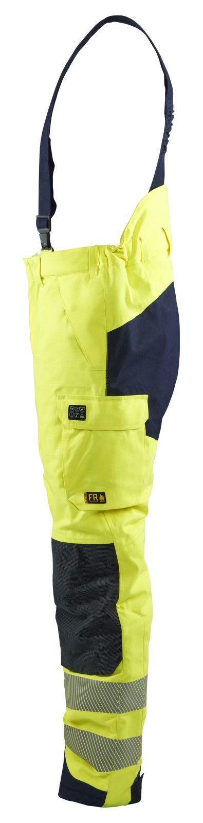 Blaklader Werkbroeken 18171534 fluo geel-marineblauw(3389)