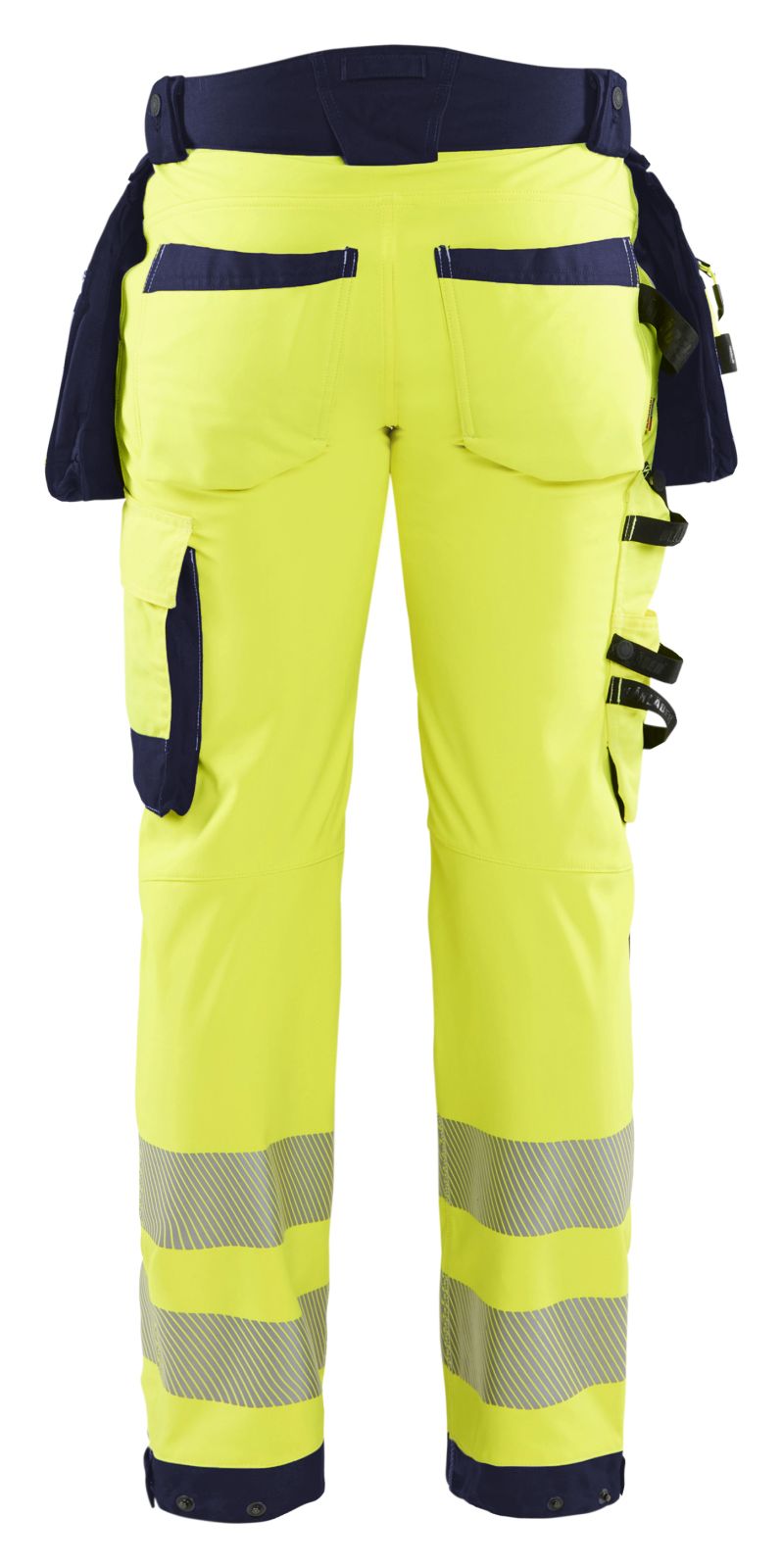 Blaklader Werkbroeken 18202513 HiVis fluo geel-marineblauw(3389)