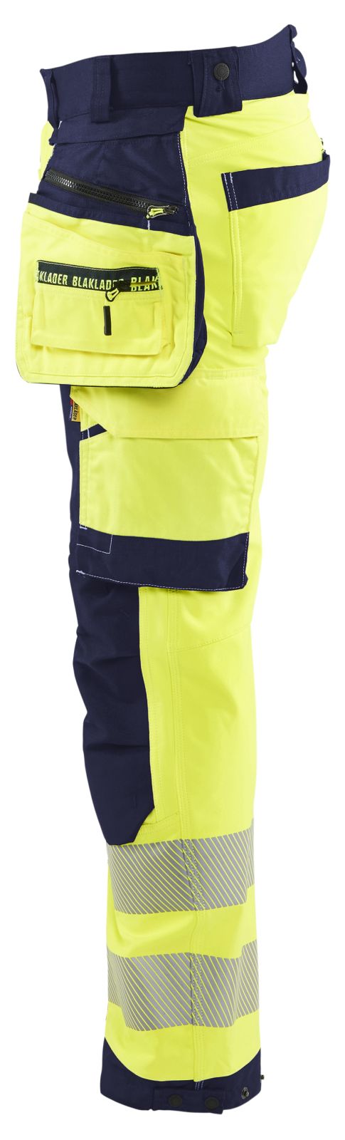 Blaklader Werkbroeken 18202513 HiVis fluo geel-marineblauw(3389)