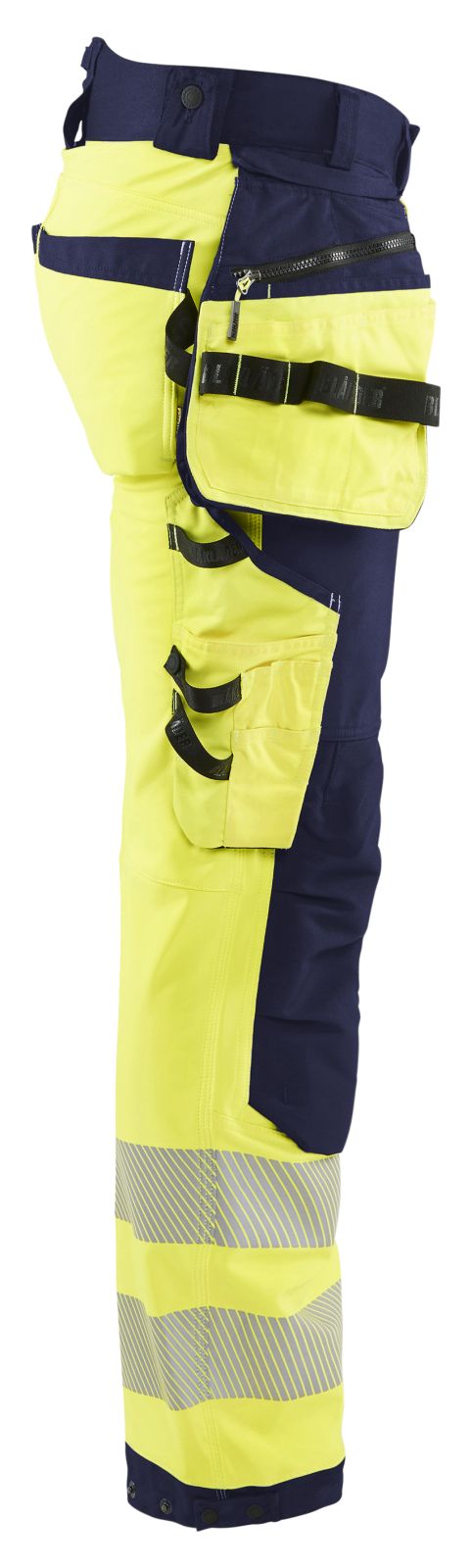 Blaklader Werkbroeken 18202513 HiVis fluo geel-marineblauw(3389)