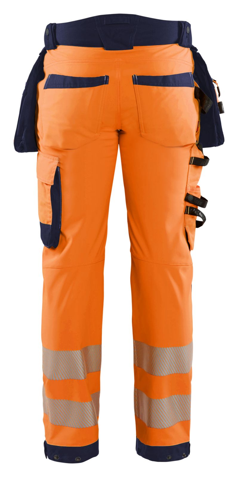 Blaklader Werkbroeken 18202513 HiVis fluo oranje-marineblauw(5389)