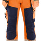 Blaklader Werkbroeken 18202513 HiVis fluo oranje-marineblauw(5389)