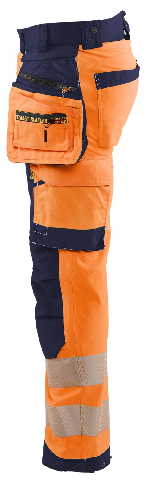 Blaklader Werkbroeken 18202513 HiVis fluo oranje-marineblauw(5389)