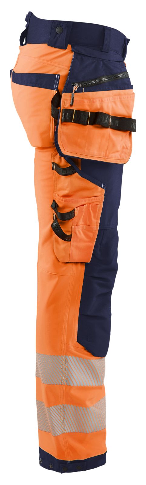 Blaklader Werkbroeken 18202513 HiVis fluo oranje-marineblauw(5389)