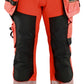 Blaklader Werkbroeken 18202513 HiVis fluo rood-zwart(5599)