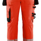 Blaklader Werkbroeken 18202513 HiVis fluo rood-zwart(5599)