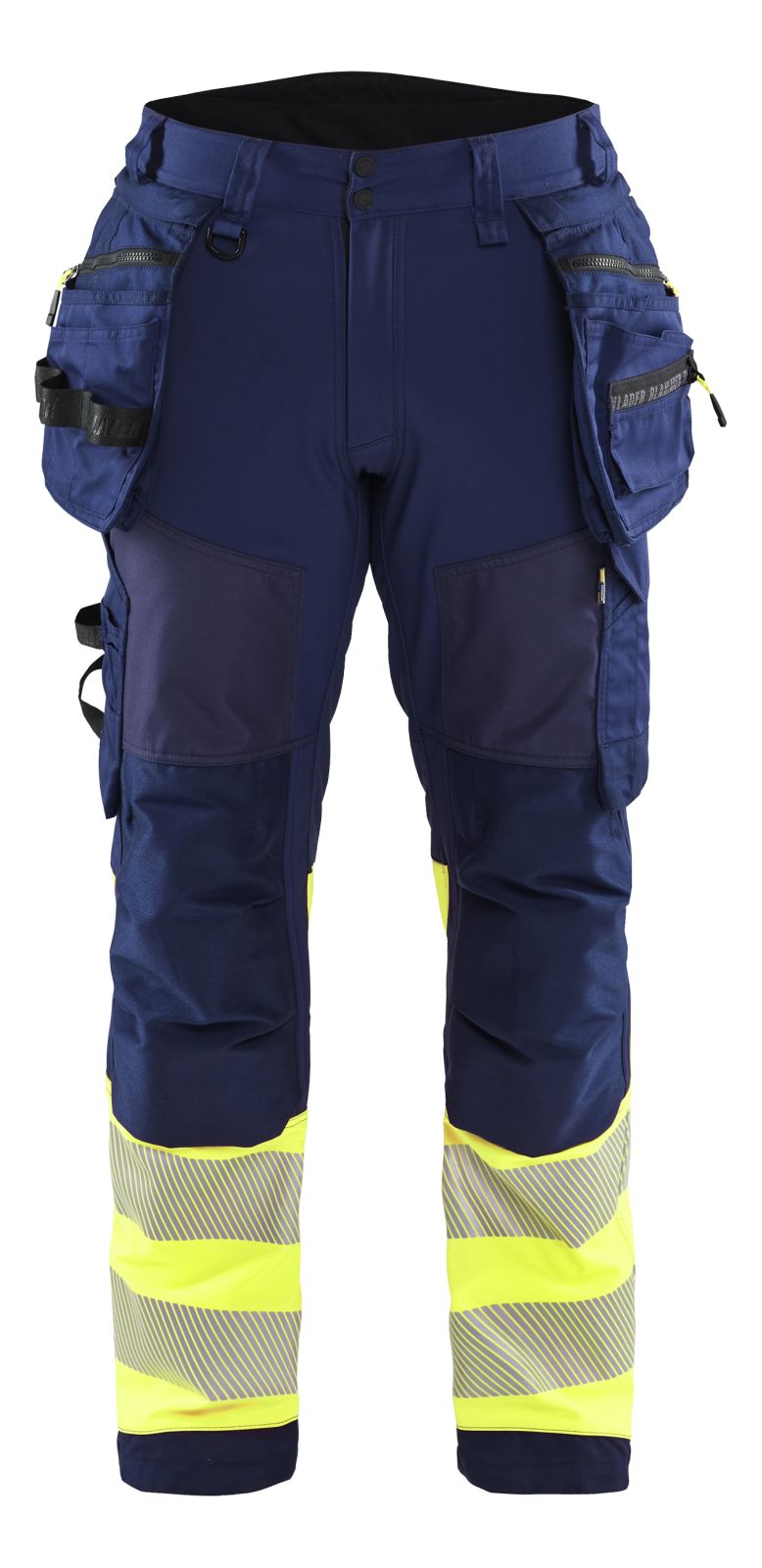 Blaklader Werkbroeken 18212513 HiVis marineblauw-fluo geel(8933)