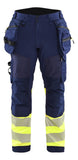 Blaklader Werkbroeken 18212513 HiVis marineblauw-fluo geel(8933)