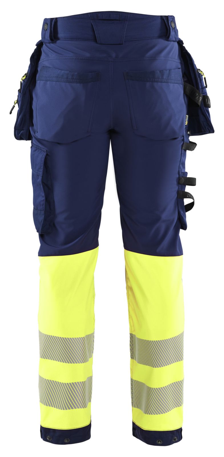 Blaklader Werkbroeken 18212513 HiVis marineblauw-fluo geel(8933)