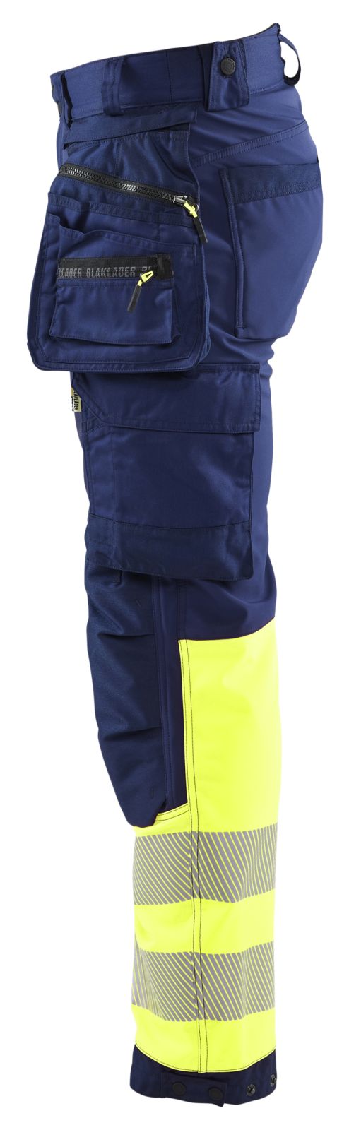 Blaklader Werkbroeken 18212513 HiVis marineblauw-fluo geel(8933)