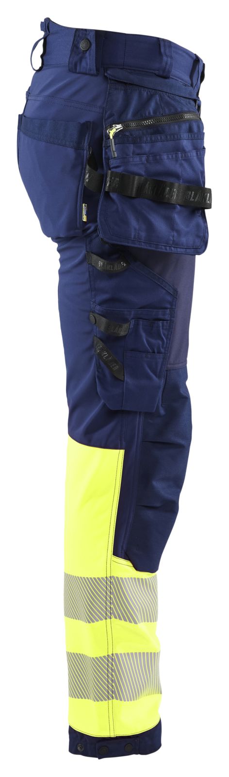 Blaklader Werkbroeken 18212513 HiVis marineblauw-fluo geel(8933)