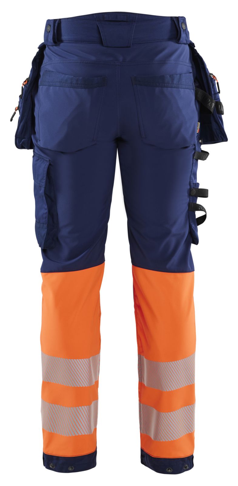 Blaklader Werkbroeken 18212513 HiVis marineblauw-oranje(8953)