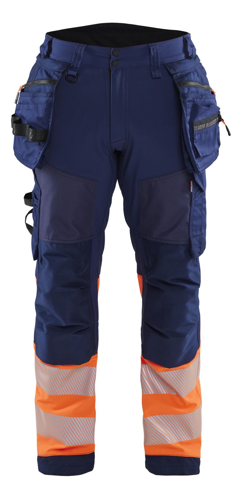 Blaklader Werkbroeken 18212513 HiVis marineblauw-oranje(8953)