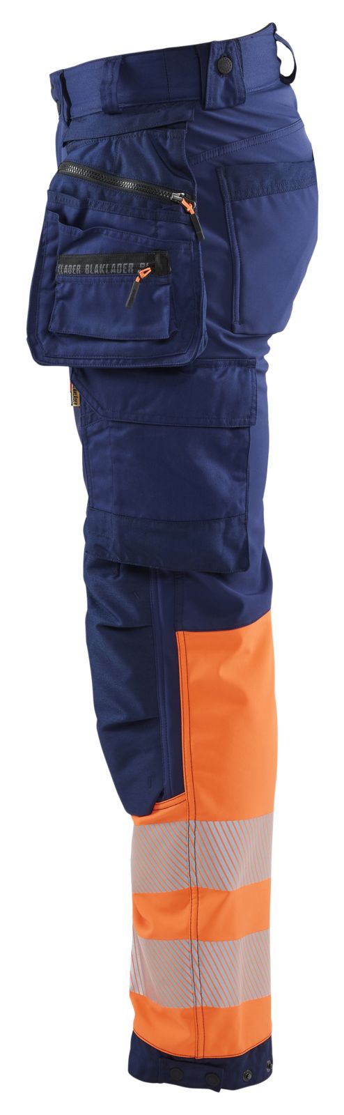 Blaklader Werkbroeken 18212513 HiVis marineblauw-oranje(8953)