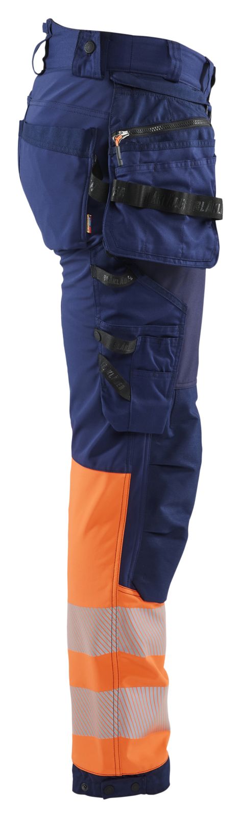 Blaklader Werkbroeken 18212513 HiVis marineblauw-oranje(8953)