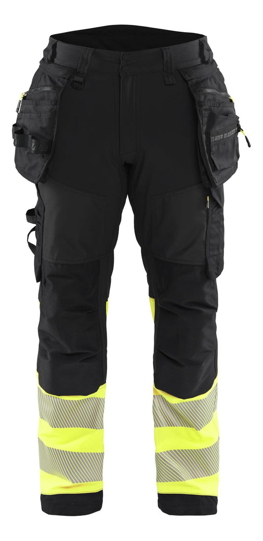 Blaklader Werkbroeken 18212513 HiVis zwart-fluo geel(9933)